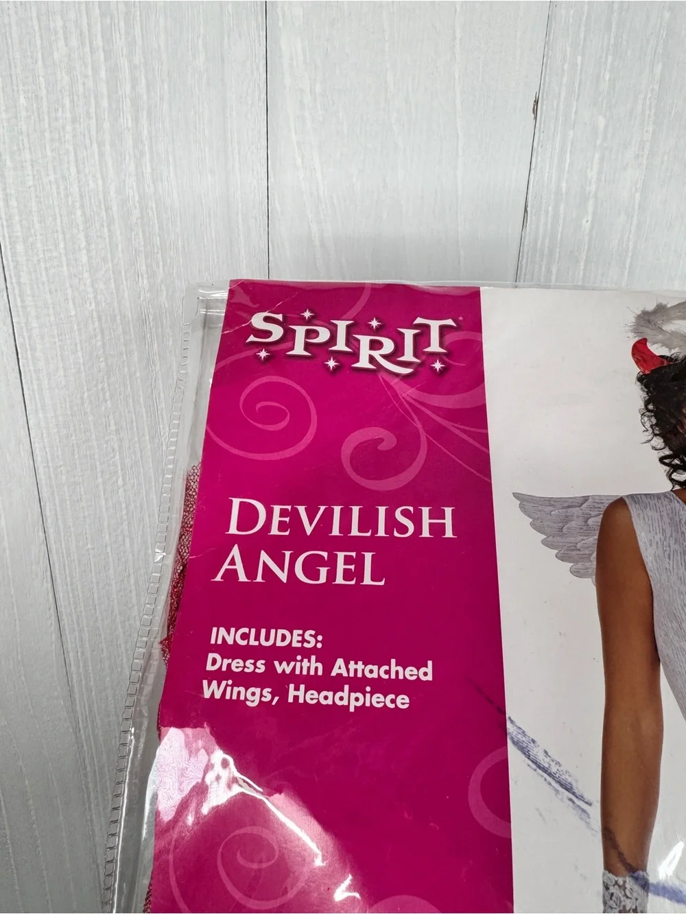 Spirit Halloween Adult Devilish Angel Costume with Wings - Picture 5 of 10